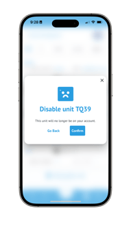 Disable unit unassigned