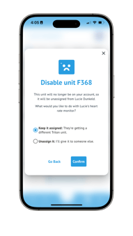 Disable unit