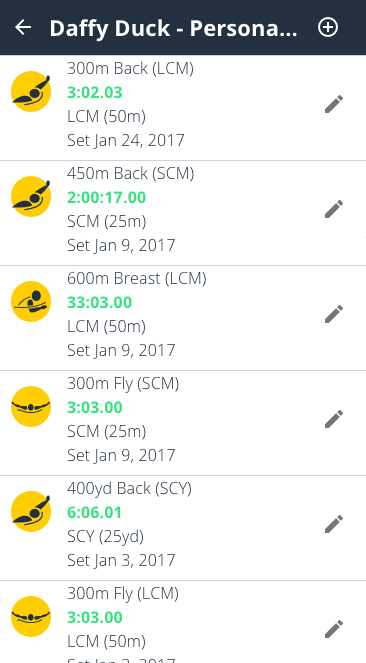 add personal best-mobile